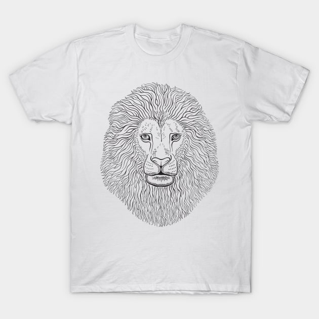 Lion head T-Shirt by CatyArte